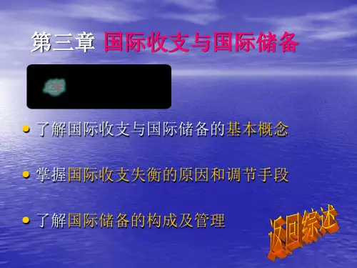 第三章国际收支与国际储备