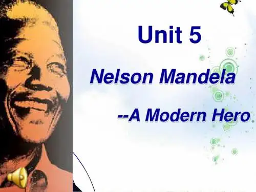 人教版高中英语必修一:Unit 5 Nelson Mandela-Reading 课件