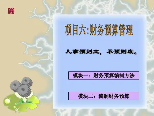 财务预算ppt共27页PPT资料