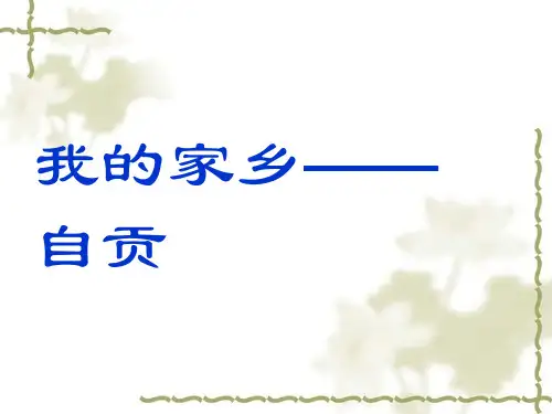 自贡简介