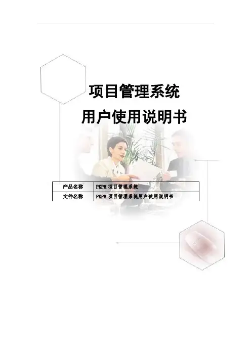 推荐-PKPM项目管理系统用户使用说明书 精品
