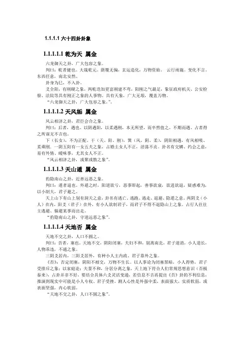 六十四卦卦象