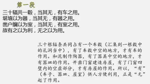 《老子四章》译文