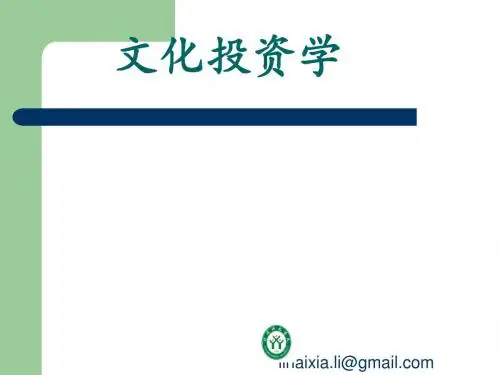 文化投资学之风险分析与资本预算(PPT 45张)