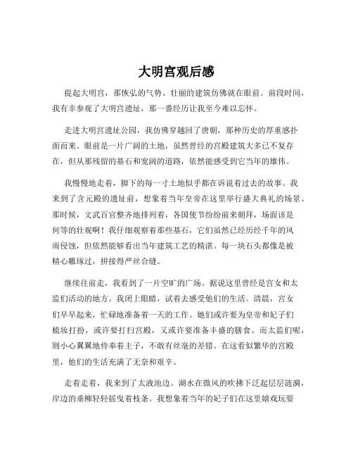 大明宫观后感