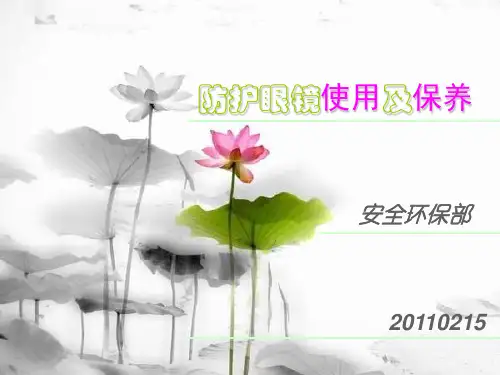 防护眼镜培训教材