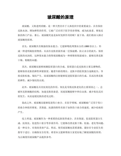 玻尿酸的原理