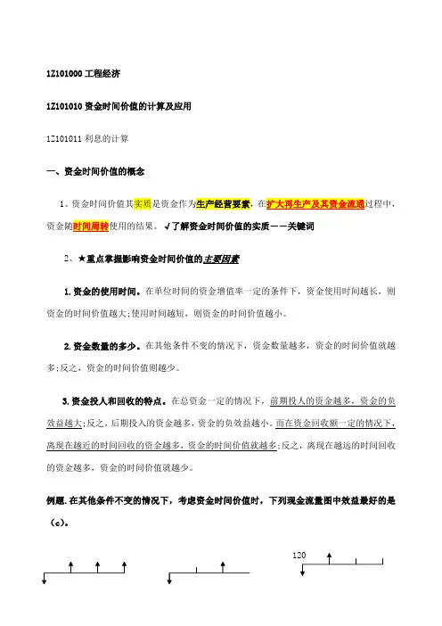 梅世强一建经济面授讲义总结重点重新书中考点全在这了