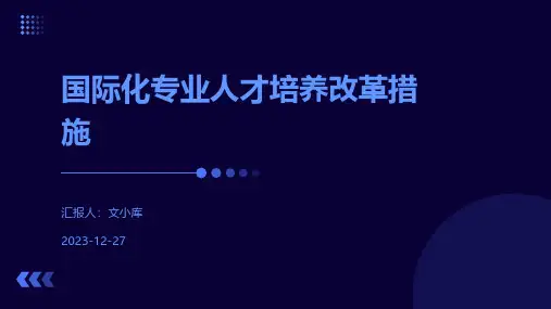 国际化专业人才培养改革措施
