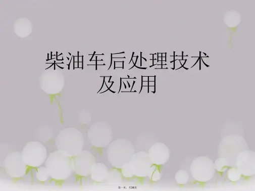 柴油车后处理技术及应用