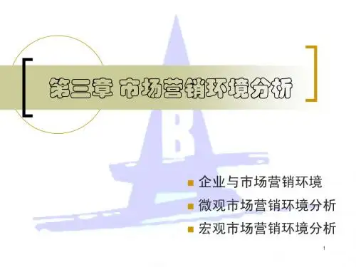 第三章 市场营销环境分析