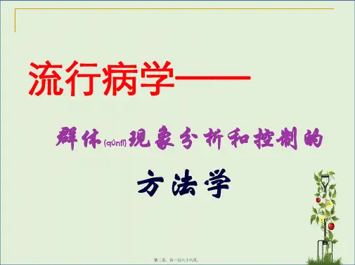 202X年流行病学基本方法及现场调查应用(1)