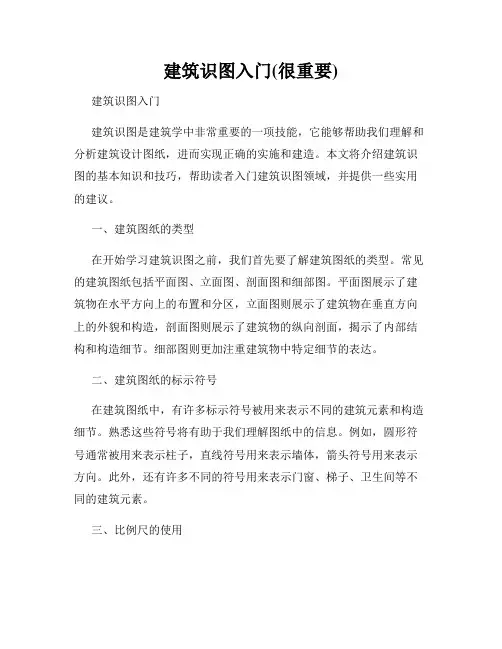 建筑识图入门(很重要)