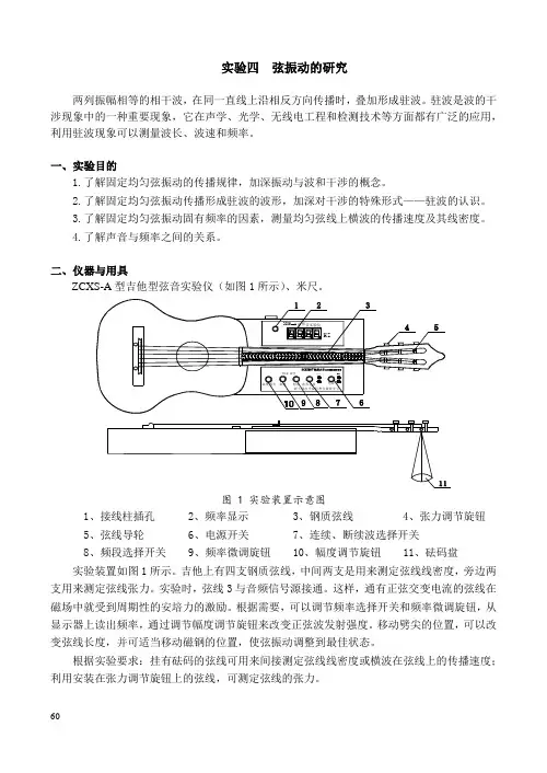 物理实验：弦振动的研究