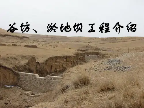谷坊、淤地坝工程