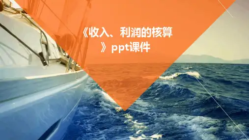 《收入、利润的核算》课件