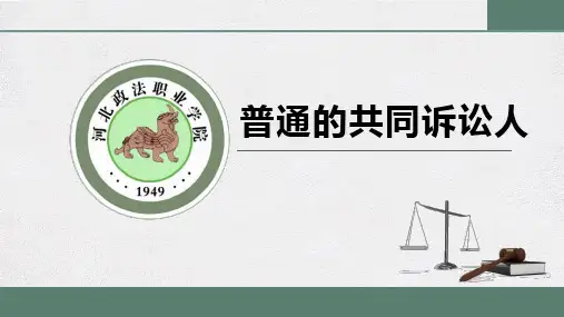 普通的共同诉讼人