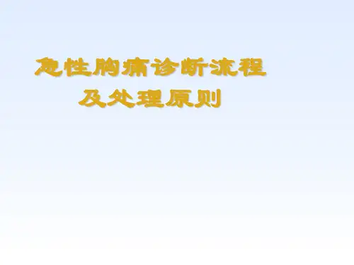 急性胸痛诊断流程与处理原则