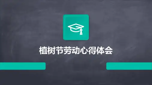 植树节劳动心得体会PPT