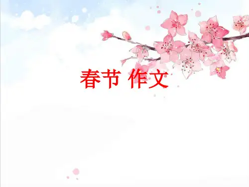 春节-作文精品PPT课件
