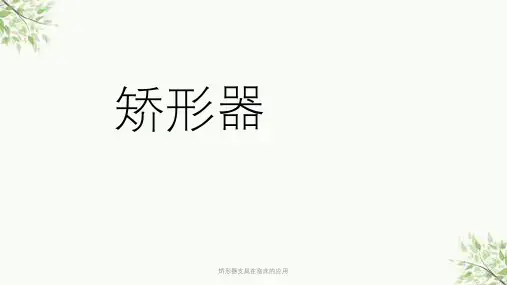 矫形器支具在临床的应用ppt课件