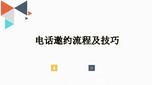 咨询师电话邀约流程及技巧(一)