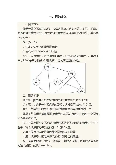 一、图的定义