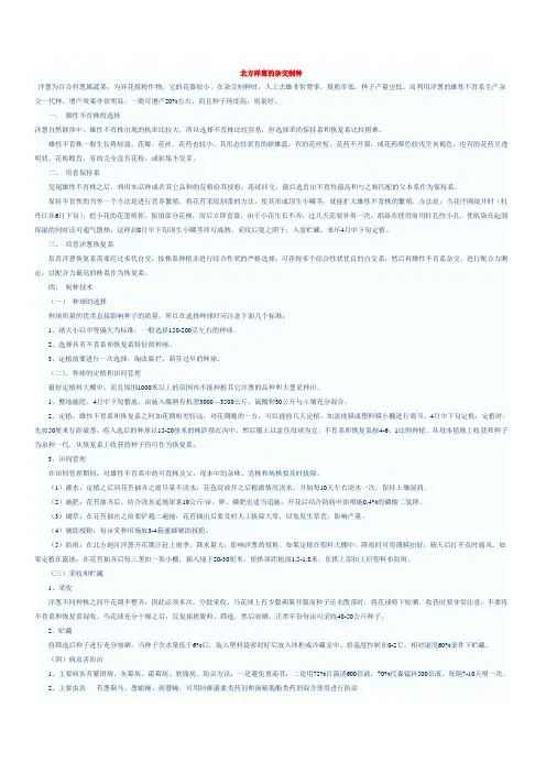 洋葱制种技术