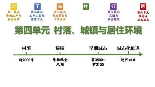 第10课 古代的村落、集镇和城市 课件(共24张PPT)-高二历史(选择性必修2：经济与社会生活)