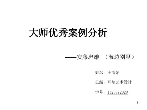 安藤忠雄案例分析ppt课件