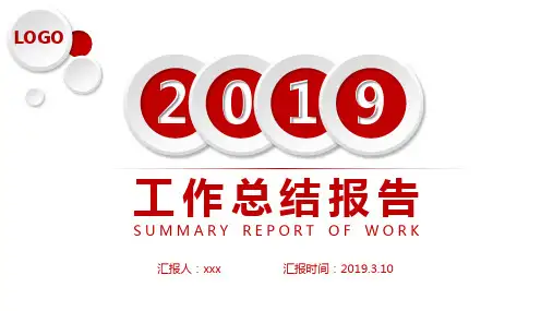 物业工作总结ppt模板