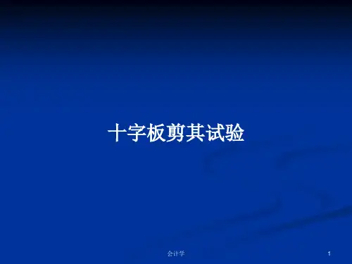 十字板剪其试验PPT学习教案