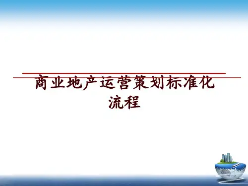 最新商业地产运营策划标准化流程