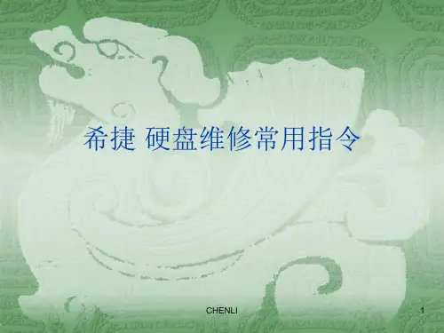 希捷硬盘维修常用指令PPT课件