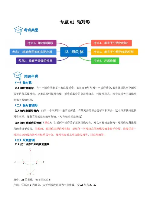 专题01 轴对称(知识串讲+6大考点)(解析版)