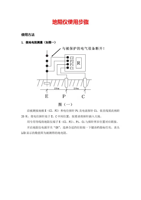 地阻仪使用步骤