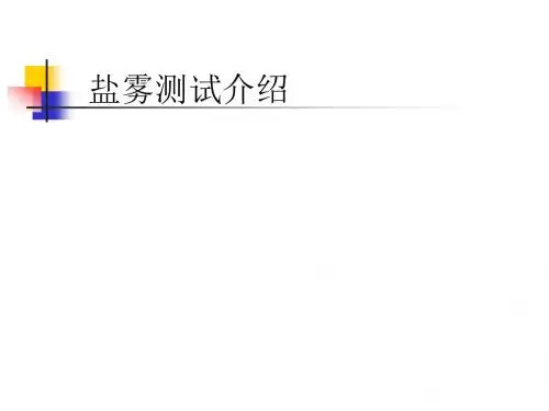 盐雾测试资料