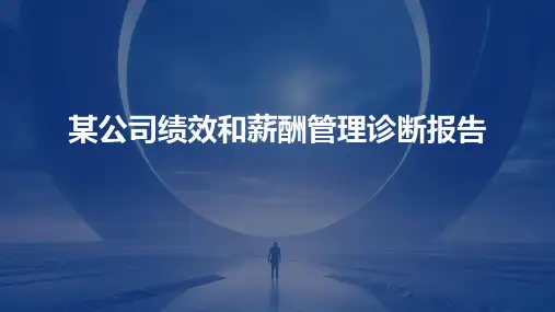 某公司绩效和薪酬管理诊断报告