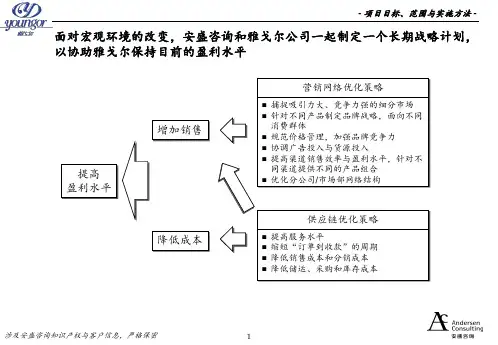 埃森哲雅戈尔营销网络与供应链建设终期报告课件