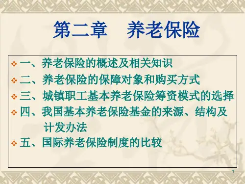 第2章-养老保险ppt课件