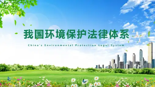 我国环境保护法律体系综合培训专题讲授PPT课件