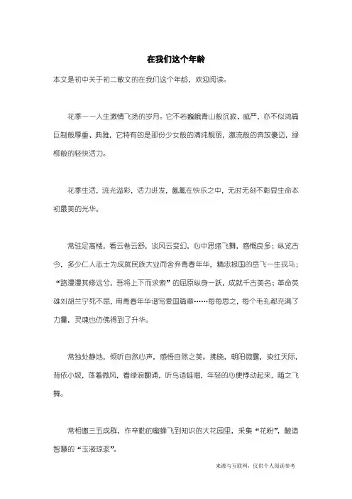 初二散文：在我们这个年龄_3