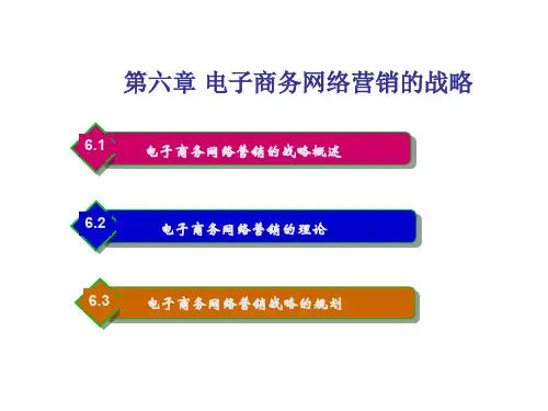 电子商务网络营销的战略与理论(ppt 22页)