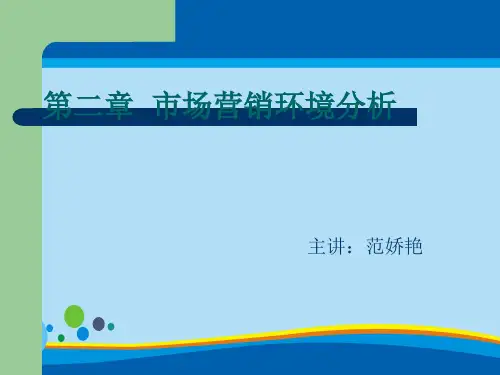 企业市场营销微观与宏观环境(ppt 23页)