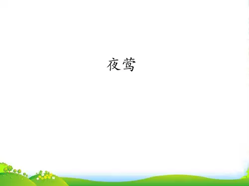 新人教版八年级上册音乐课件 第2单元：夜莺(共21张PPT)