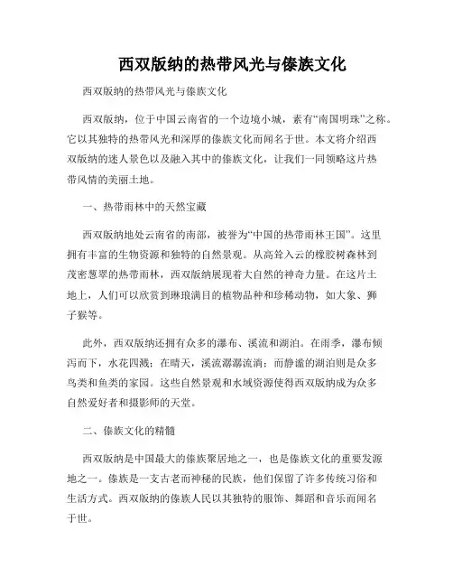 西双版纳的热带风光与傣族文化