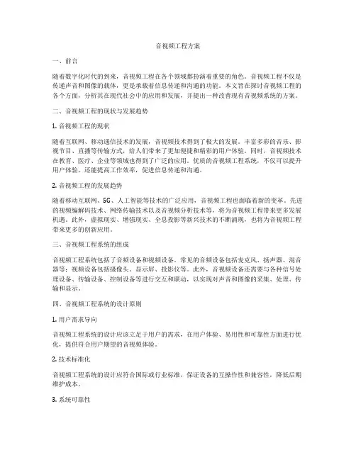 音视频工程方案