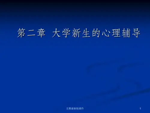 大学新生的心理辅导ppt课件