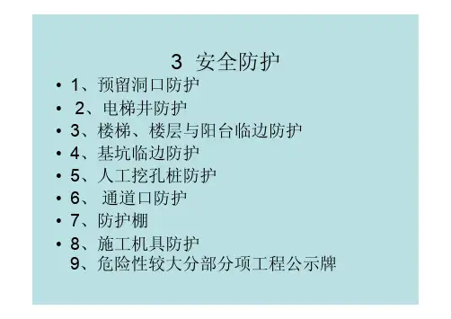 东莞建筑工程施工安全标准化图集(三)安全防护