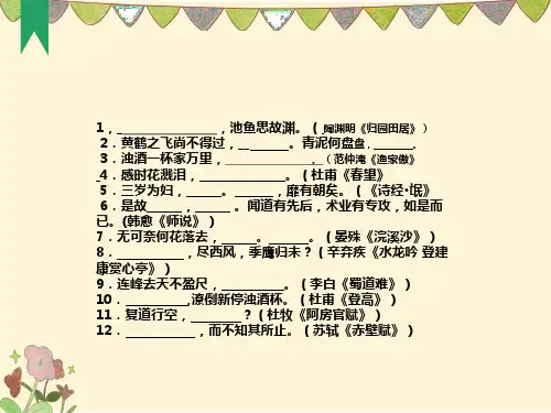 高三语文复习课件：病句――表意不明